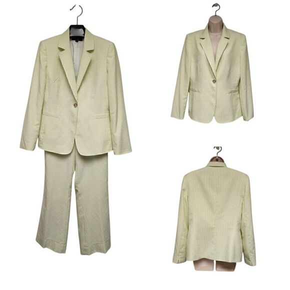 Alex Marie Jackets & Blazers - Alex Marie Green White Blazer Jacket Suit Size 12